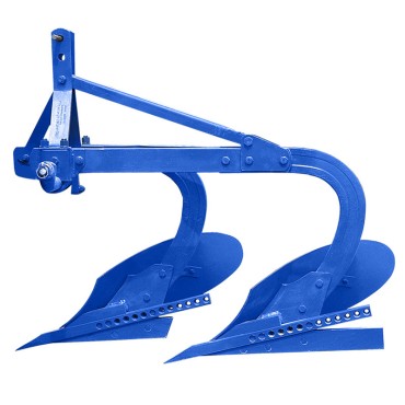2 Row conventional plough with bar point 10 Inch